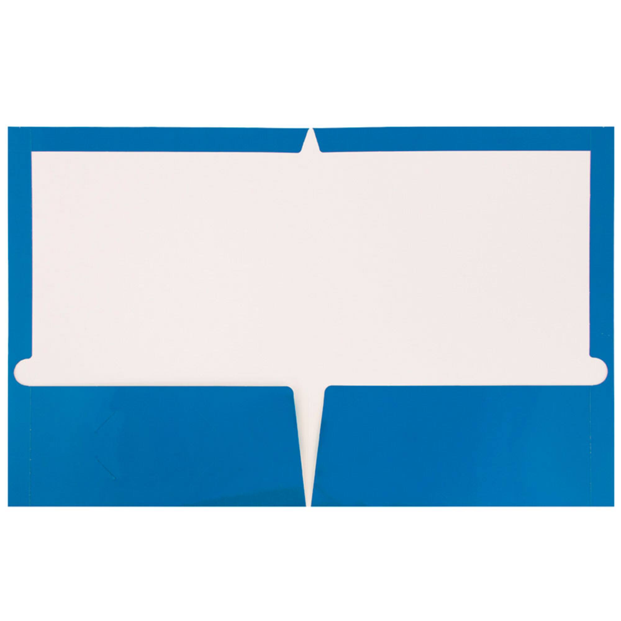 JAM Paper Laminated 2-Pocket Glossy Folders